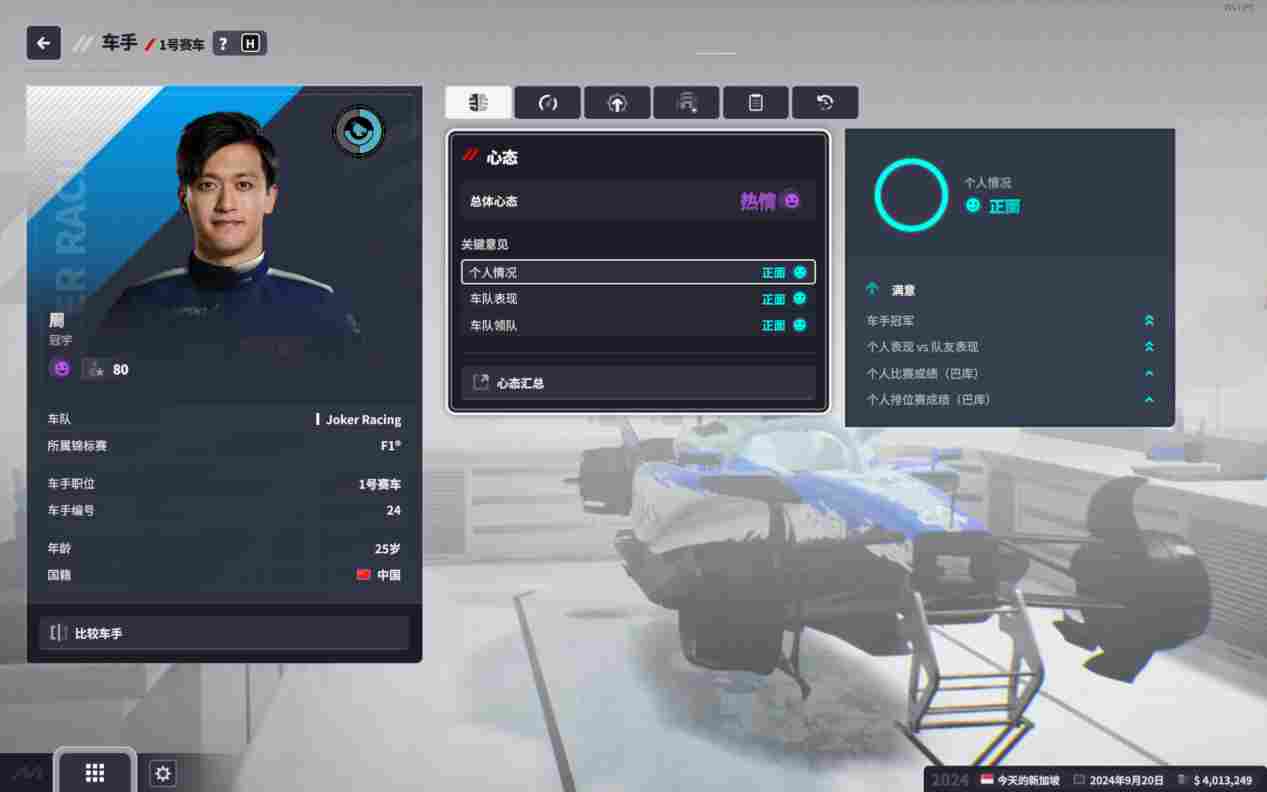 《F1®车队经理2024》评测:心态爆炸(图6) 《F1®车队经理2024》评测:心态爆炸