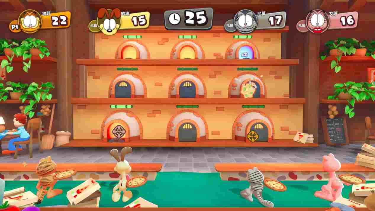 《加菲猫千层面派对》评测：强手棋加小游戏，我觉得不行
