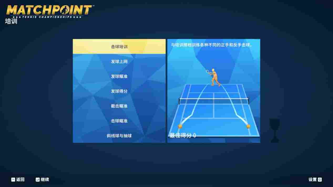 《决胜点：网球冠军赛》评测：网球游戏的选择越来越少了