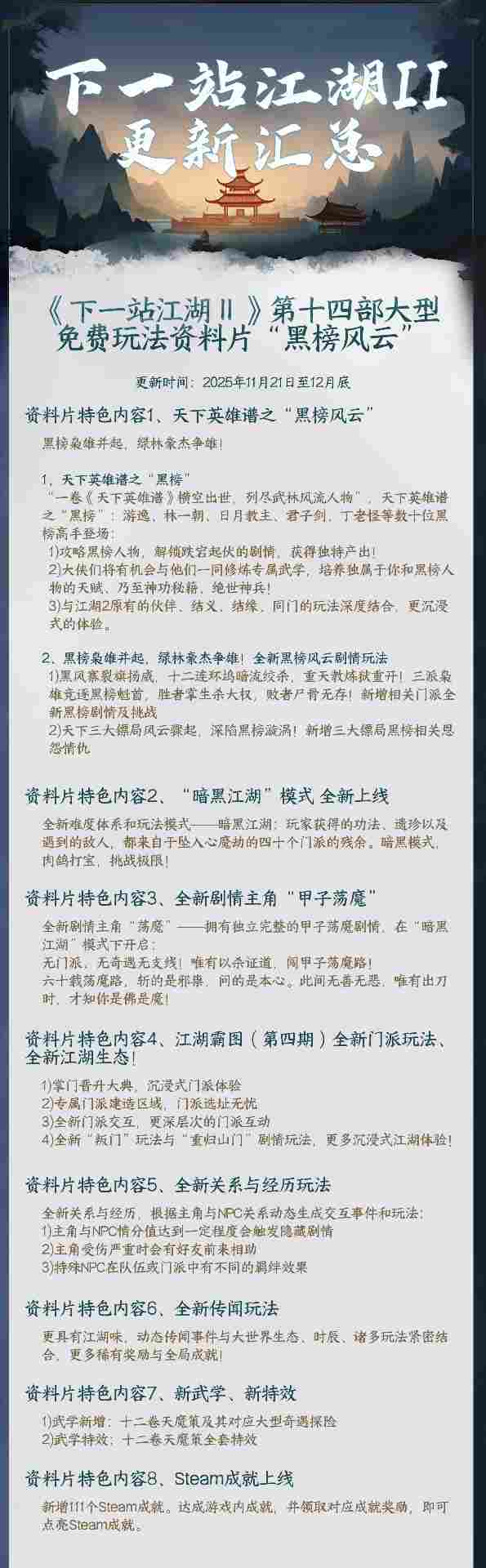 下一站江湖Ⅱ《下一站江湖Ⅱ》2026年上半年版本更新规划(图3)