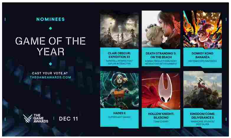 TGA 2025年度游戏获奖名单：《光与影：33号远征队》独揽9项大奖截图