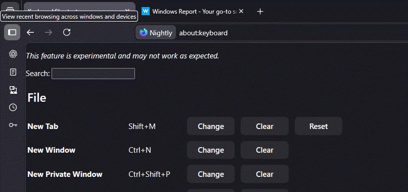 Firefox 火狐浏览器迎来新变革：自定义快捷键功能即将上线截图