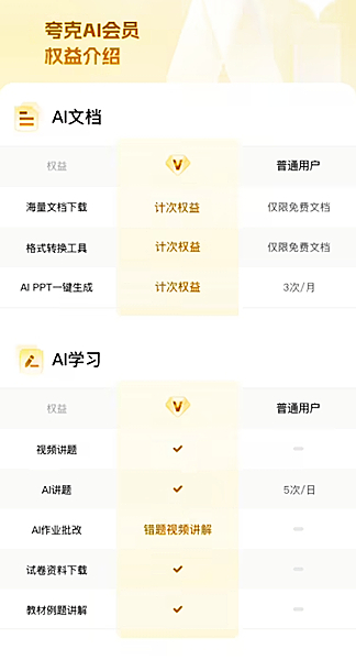 开学季夸克送会员，教师、学生免费领，畅享AI工具和网盘资源截图