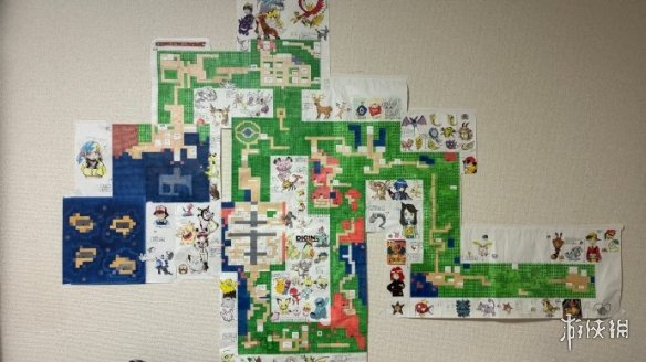 大神手搓《宝可梦》第二世代城都地区微缩立体地图