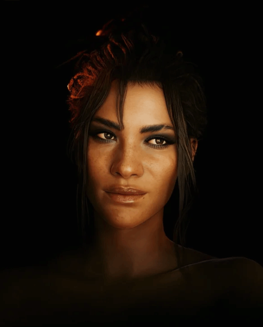 玩家为《赛博朋克2077》女角色卸妆：素颜好像更美了！