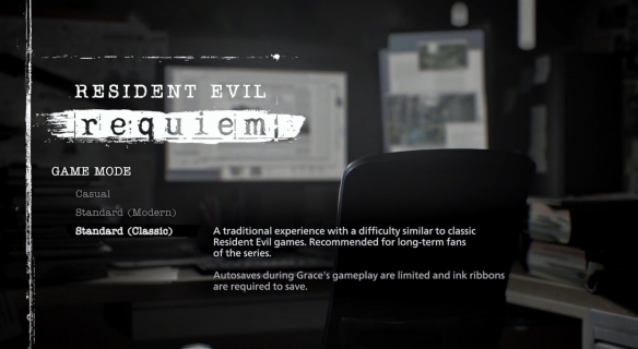 《生化危机9》提供三种难度选项：墨带存档回归！