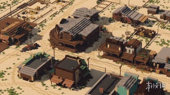 玩家在《我的世界》中还原了《大镖客2》中的犰狳镇!