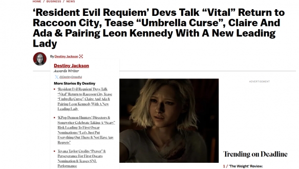 《生化危机9》总监谈里昂与艾达王关系,采访语带保留(图1) 游侠网1