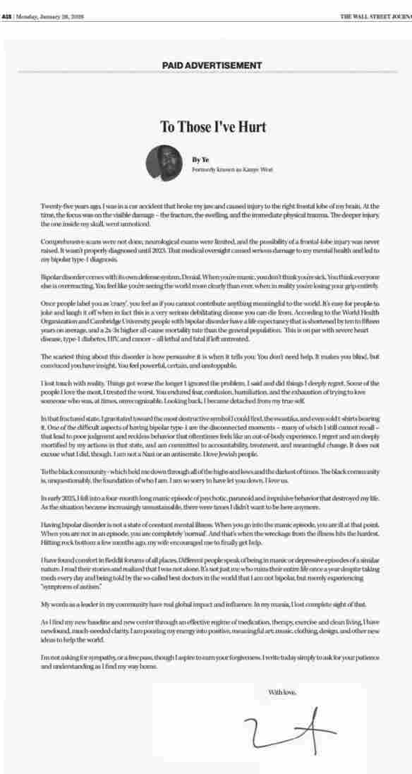 肯爷登头条道歉!脱节行为因25年前车祸脑部损伤?(图1) 游侠网1