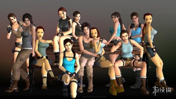 《古墓丽影》官方晒30周年纪念海报:历代劳拉的造型(图12) 游侠网1