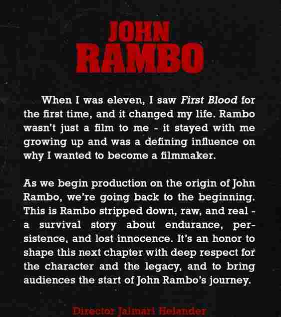 《第一滴血》前传电影开拍 探寻战神兰博磨练成神起源(图3) 《第一滴血》前传电影开拍 探寻战神兰博磨练成神起源