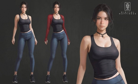 《小镇惊魂3》角色设计图公开:女主凹凸有型 身材超棒(图4) 游侠网4