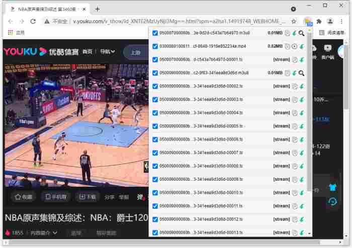 猫抓怎么抓取完整视频？猫抓抓取完整视频的操作步骤截图
