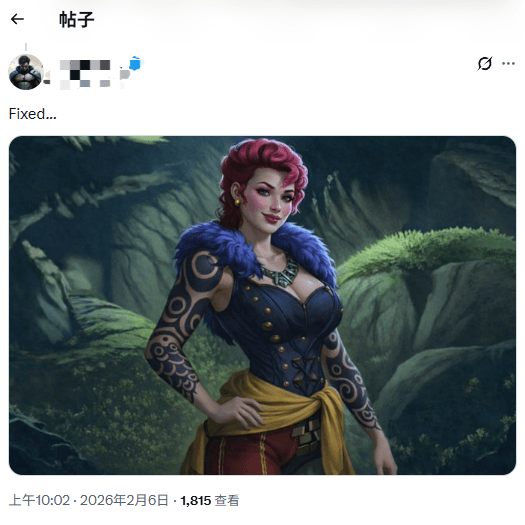 《地平线》新作女角色太丑 玩家拿AI爆改成美女！