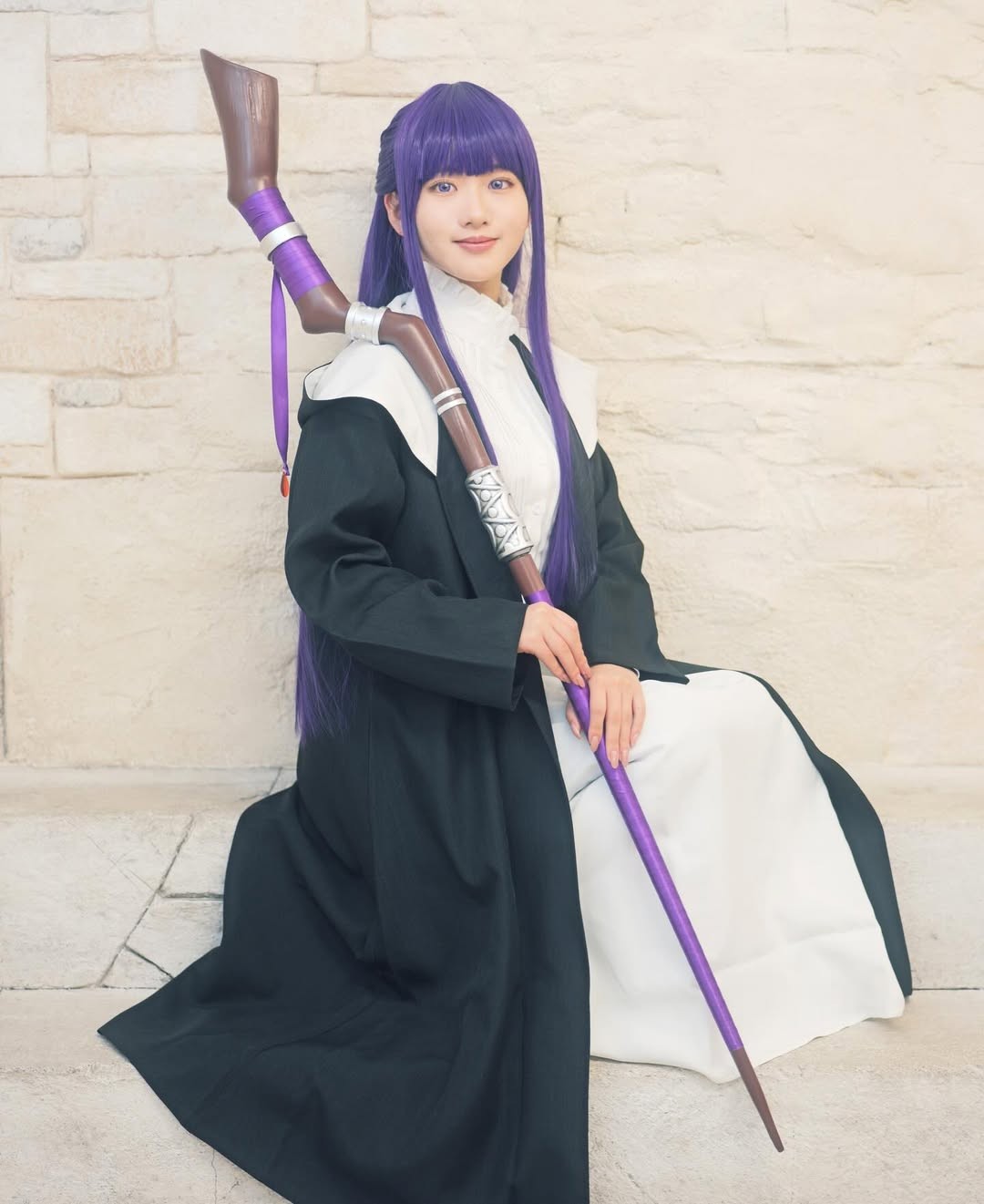 可爱圆脸！日本围棋二段美女选手cos《葬送的芙莉莲》菲伦