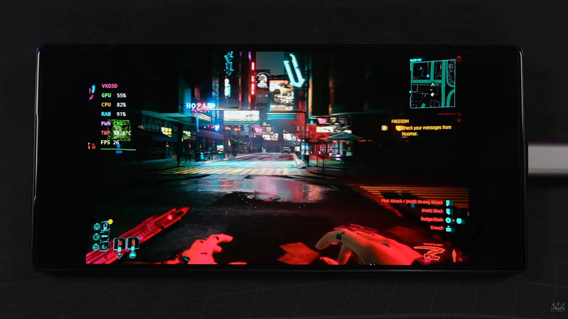 红魔11 Pro可畅玩《赛博朋克2077》可稳定50FPS