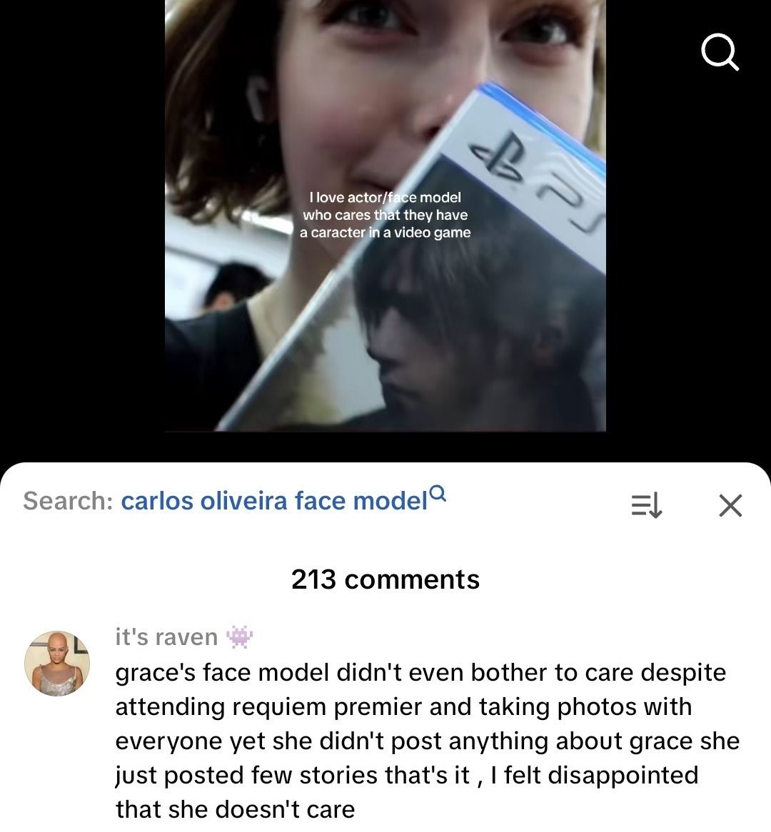 《生化危机:安魂曲》格蕾丝脸模被喷对游戏不感兴趣(图2) 《生化危机:安魂曲》格蕾丝脸模被喷对游戏不感兴趣