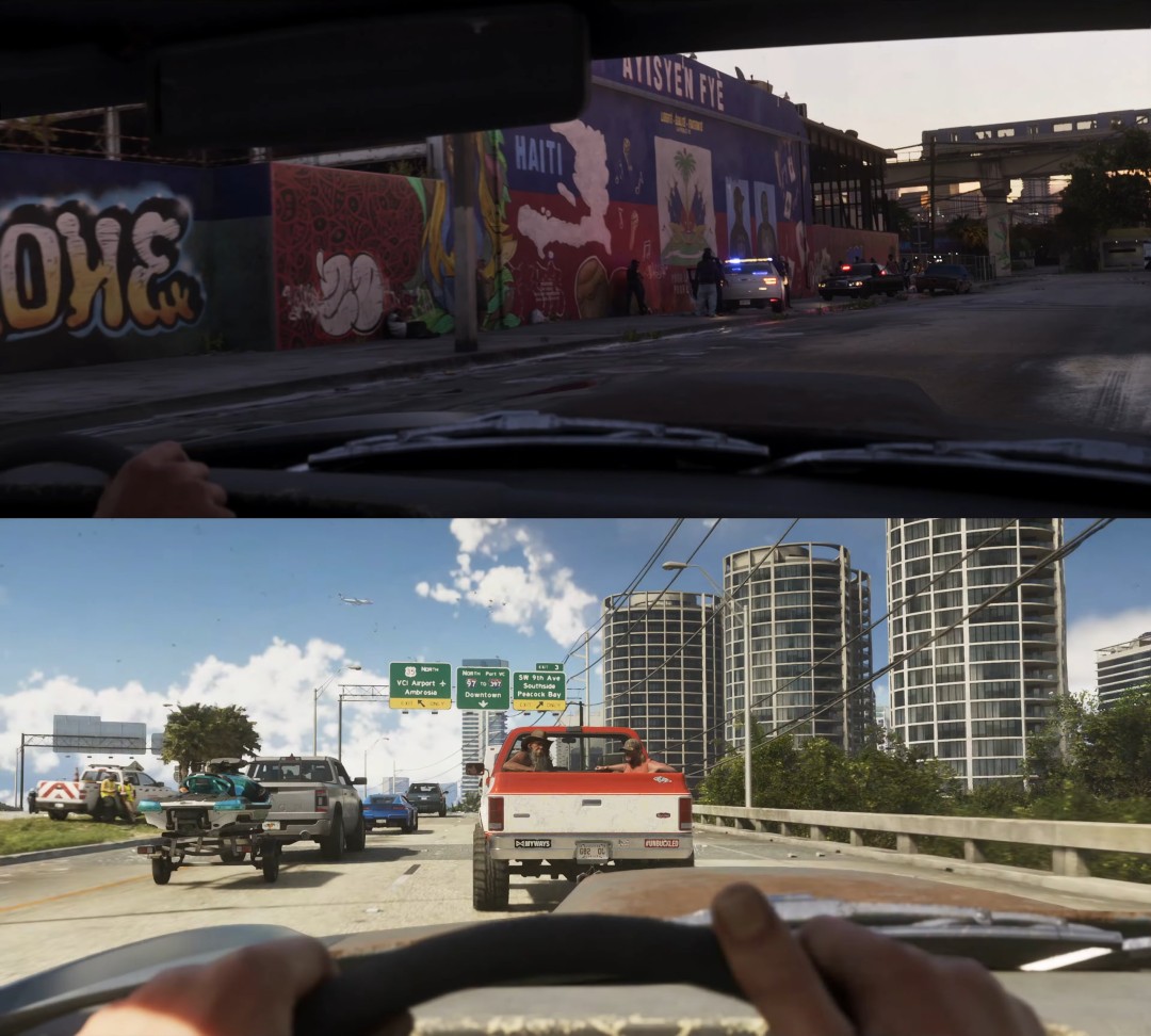 《GTA6》或有第一人称模式 粉丝从预告片发现线索(图2) 《GTA6》或有第一人称模式 粉丝从预告片发现线索